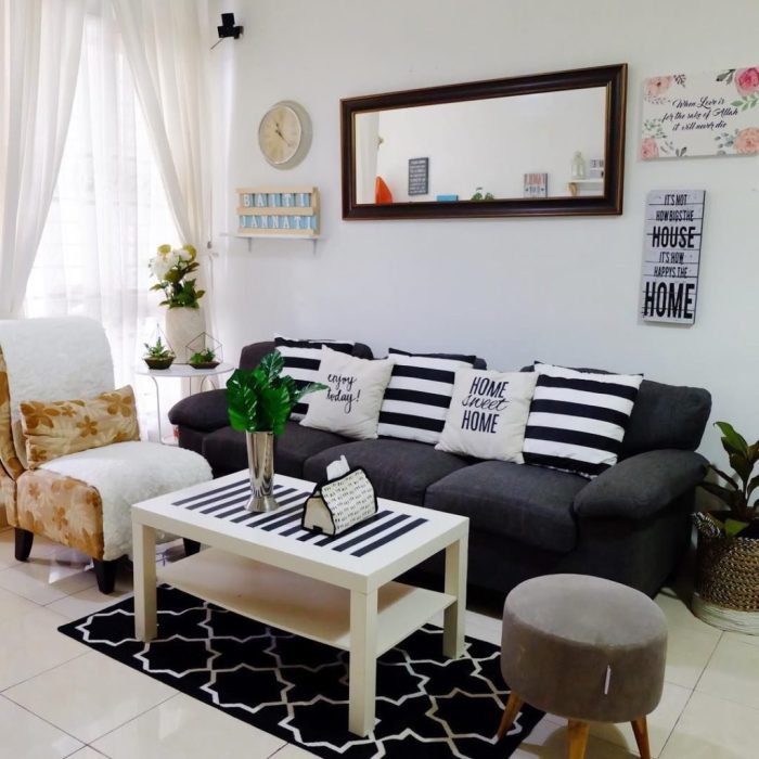 Interior Ruang tamu Gabungan meja kerja Interior Ruang tamu Gabungan meja kerja