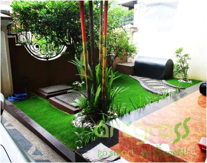 rumah depan minimalis lahan sempit landskap didepan tukang kecil koleksi elemen tanaman memberikan Perawatan taman kecil rumahan terbaru