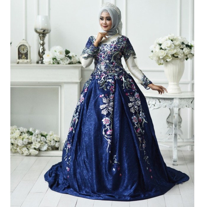 Pilihan gaun pengantin terbaik gaun pengantin biru warna muslim muslimah baju bridesmaid ragam menarik inspirasi ungu