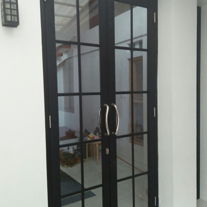 pintu kayu kaca pintu kaca kokoh dengan harga terjangkau terbaru