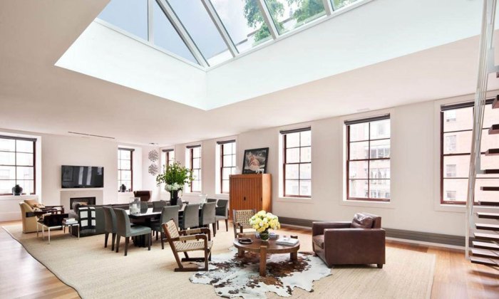 Mengoptimalkan pencahayaan untuk ruang tamu dan ruang kerja skylight pencahayaan living ruangan cahaya skylights ruang timisoara wintergarten velux cel alami fungsi mengoptimalkan vanzare penthouse scump apartament jendela bucuresti