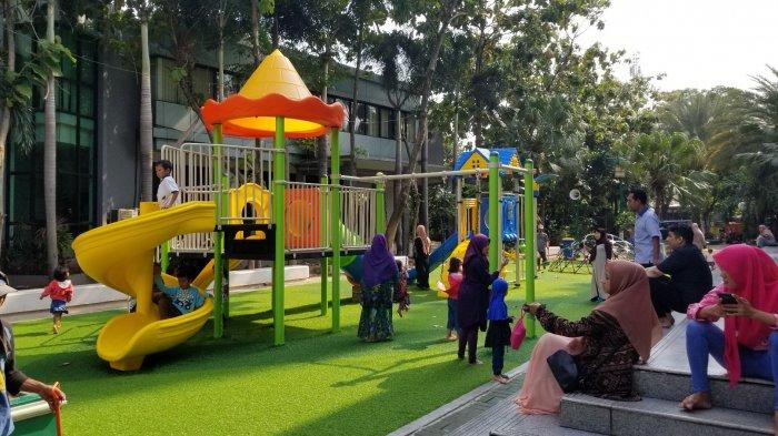 Taman bermain anak yang aman dan ramah disabilitas kanak mainan taman